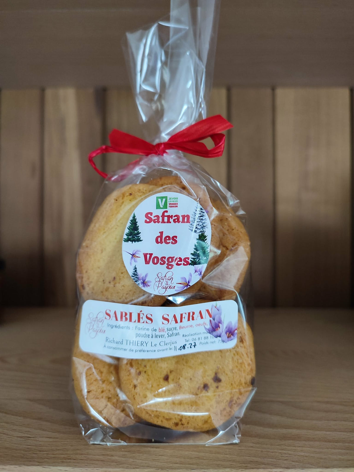 Sablés artisanaux au safran des Vosges – 75 g