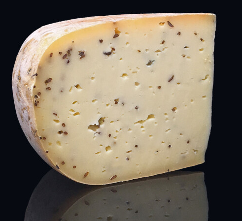 Tomme des Vosges fermière au lait cru entier au cumin - 500gr Livré avec Pack fraîcheur