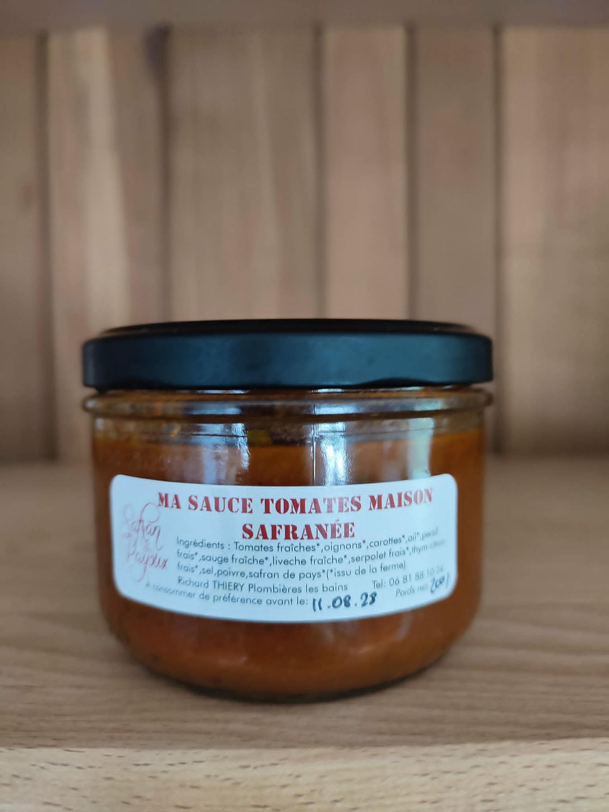 Sauce Tomates Maison Safranée des Vosges – 200 g