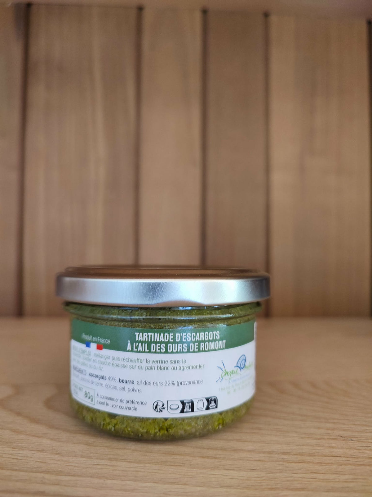 Tartinade d’escargots à l’ail des ours – 80 g
