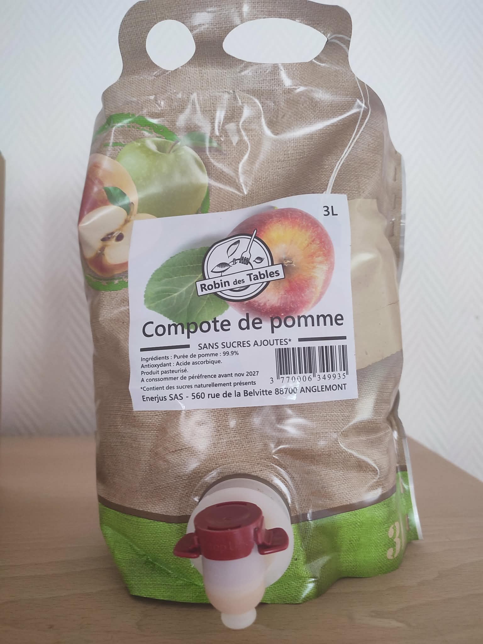 Compote de pomme 3L Bio