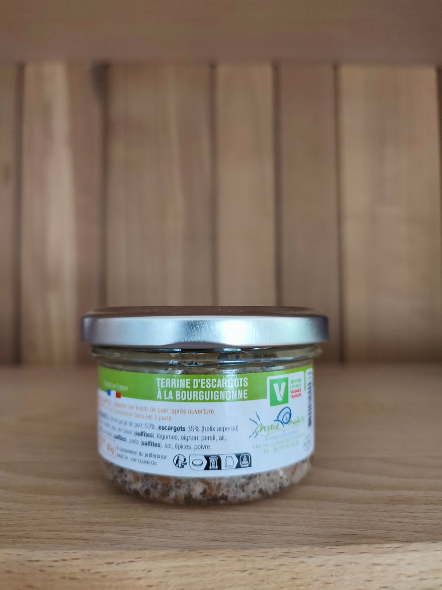 Terrine d’escargots à la Bourguignonne – 80 g